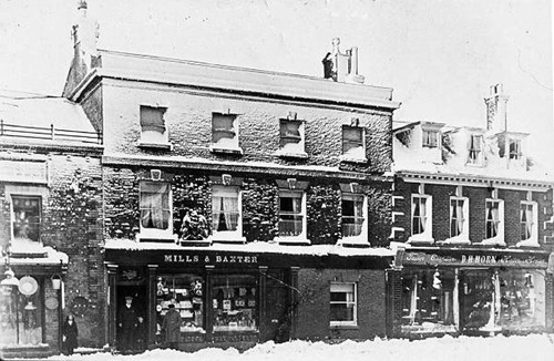 West Street during the snowstorm of 1916