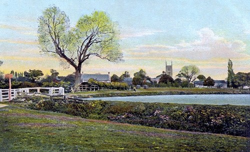 St Peter's Pool and Hereward's Field in 1906