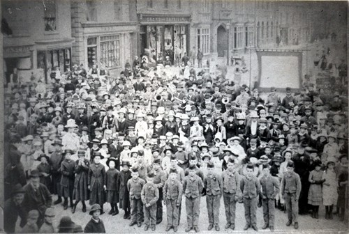 Workhouse children on parade in 1890