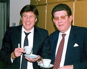 Emlyn Hughes with Terry Bates