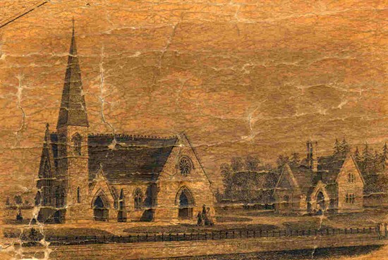 Artist's impression from 1854