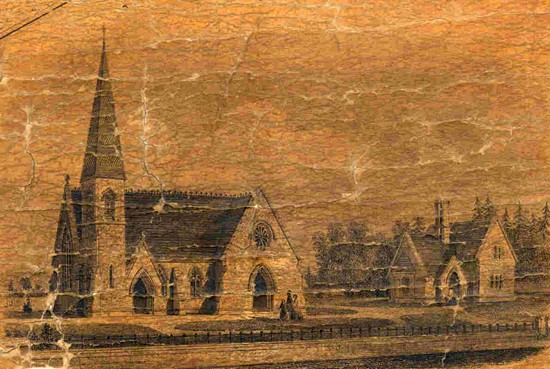 Artist's impression from 1854
