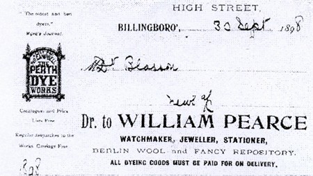 Invoice of 1898
