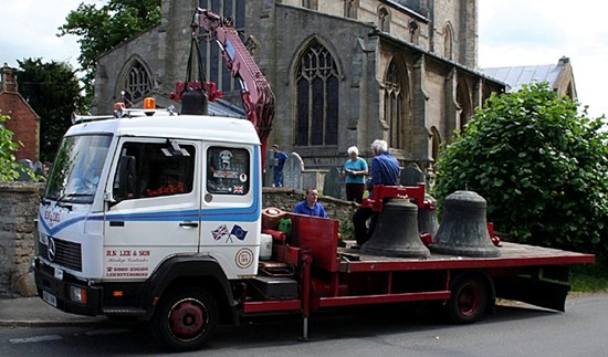 Transporting the bells