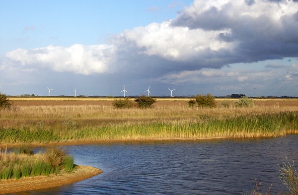 Wind turbines in Baston Fen