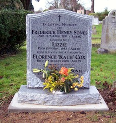 Kath Cox's grave