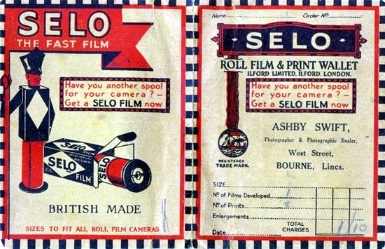 Prints envelope from circa 1938