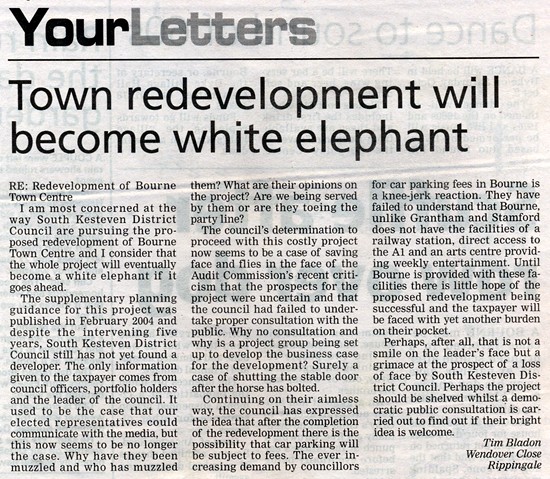 Letter to the editor in 2009
