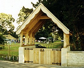 The new lychgate