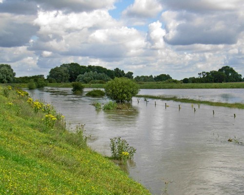 The river in less tranquil times