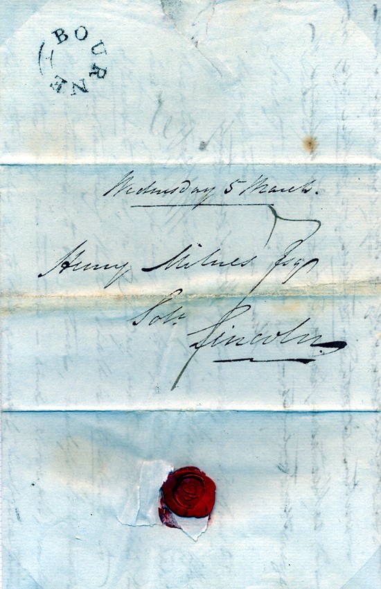Bourne to Lincoln 1834