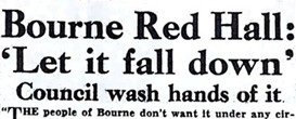 Newspaper headline from February 1955