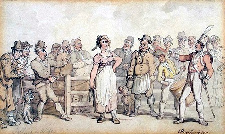 Watercolour drawing by Thomas Rowlandson