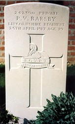 His grave in France