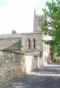 The west front from Church Walk