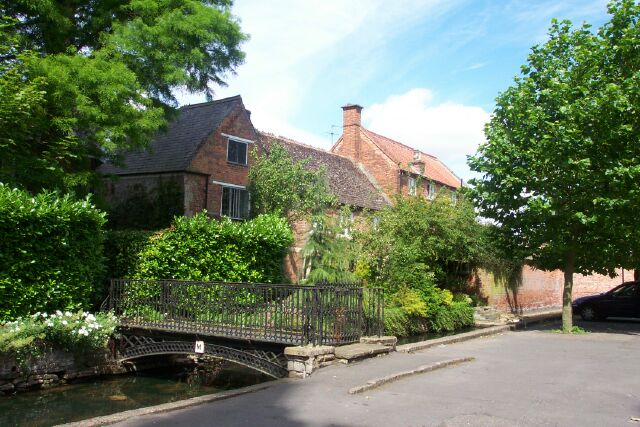 Iron bridge behind Bourne Eau House