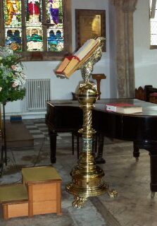 The church lectern