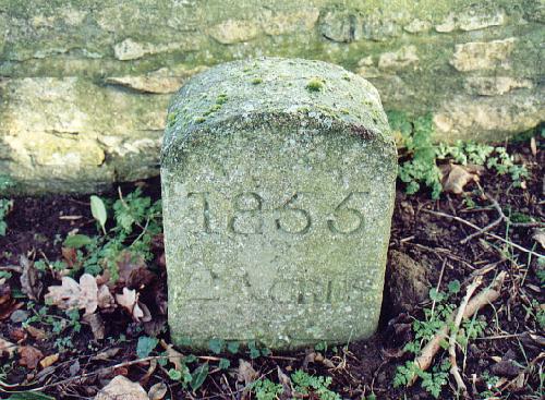 Stone date marker