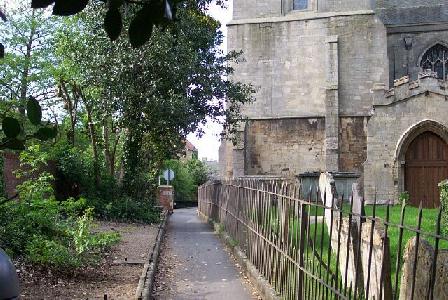 Church Walk pathway to South Street