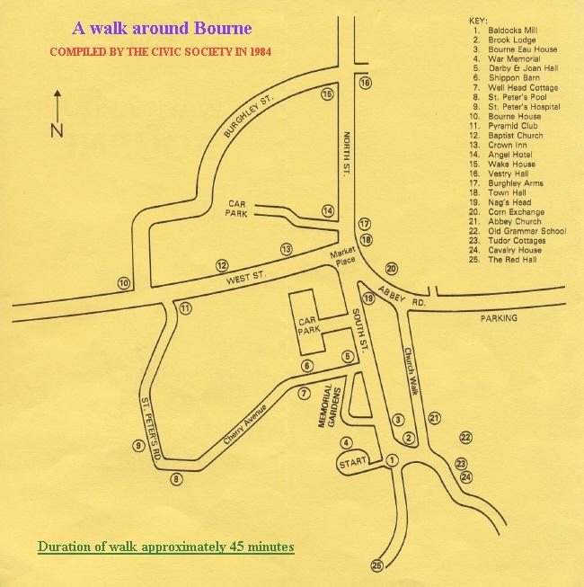 Walking map of 1984