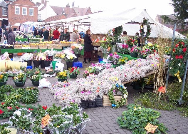 Bourne market as Christmas approaches