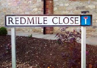 Redmile Close street sign