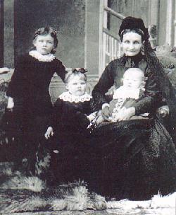 Mrs Flatters and her three children
