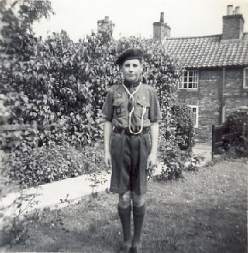 Bourne boy scout in 1965