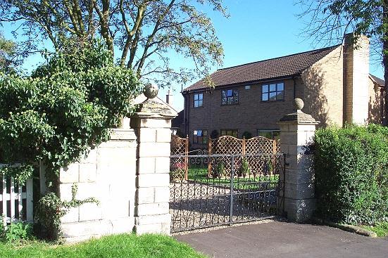 The gateway from the old stone house