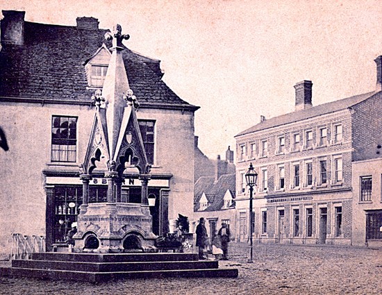 The Ostler Memorial in 1870