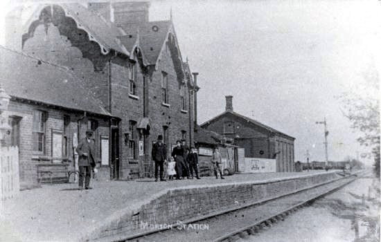 Morton railway station circa 1890