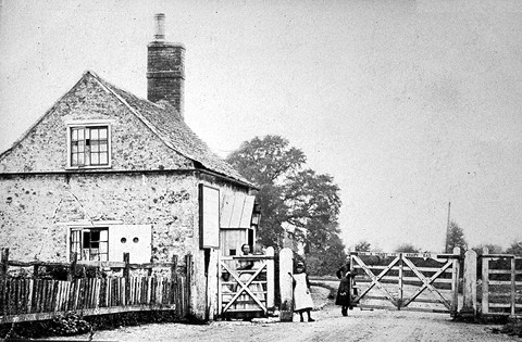 The toll bar in North Road in 1880