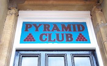 Pyramid Club sign