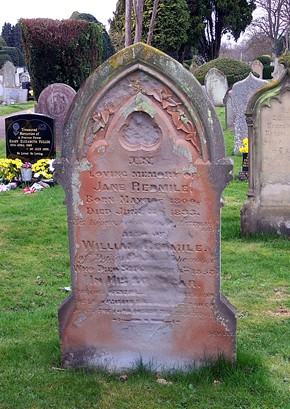 Jane's tombstone