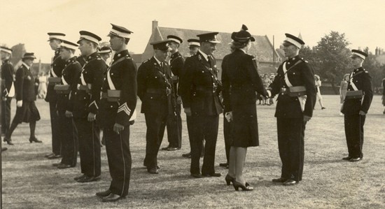 With Lady Mountbatten in 1950
