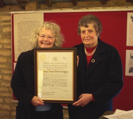 Certificate presentation in 2006