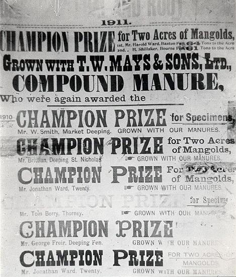 Advertsiing poster from 1911