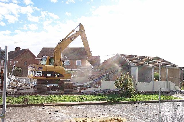 Youth club demolition