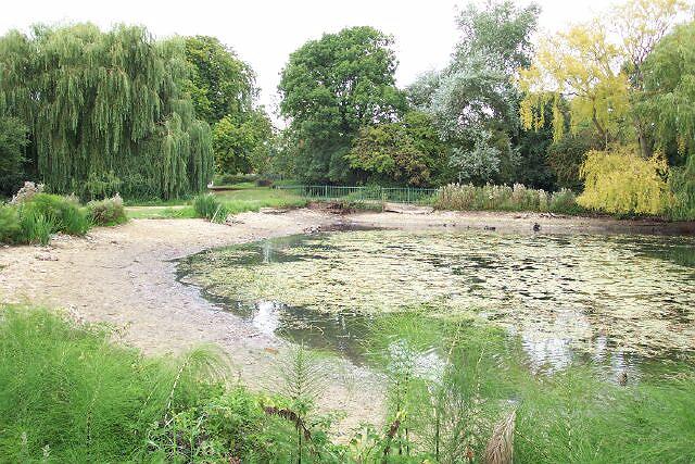 Low water levels at St Peter's Pool