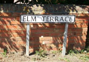 Elm Terrace street sign