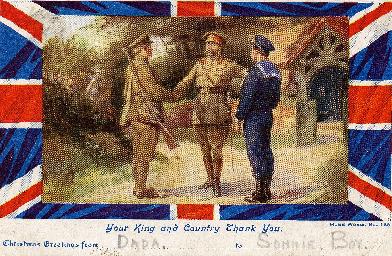 Patriotic war card