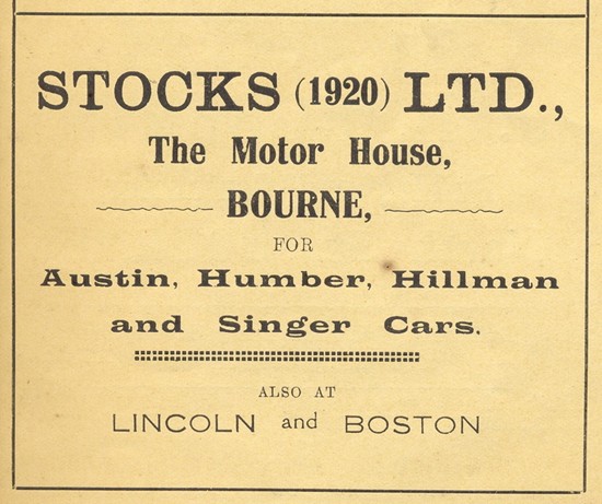 Advertisement from 1932