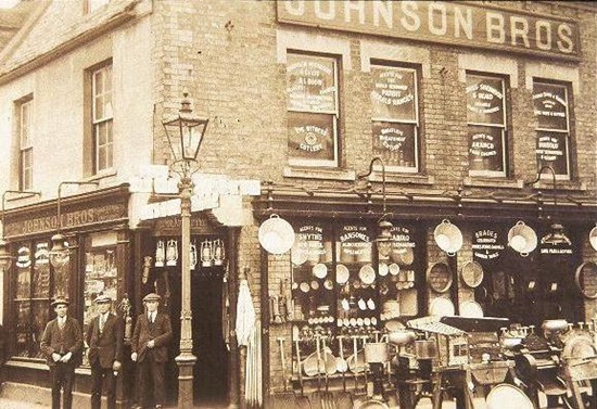 Johnson Brothers shop in 1920