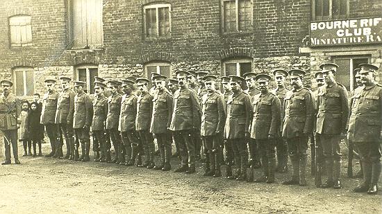 Volunteers outside the range circa 1910