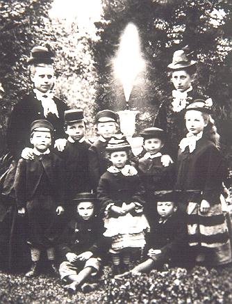 Staff and pupils at Stamford House