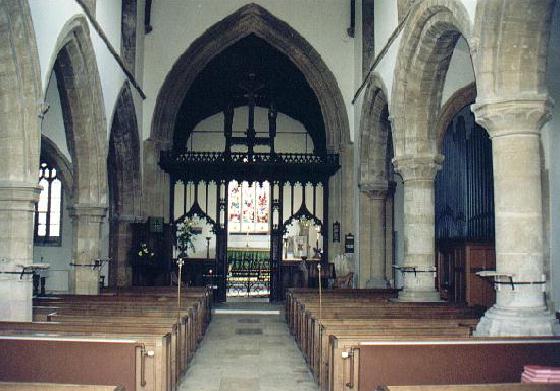 The church interior