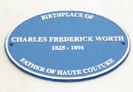 Blue plaque for Charles Worth
