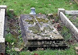 His grave in the town cemetery